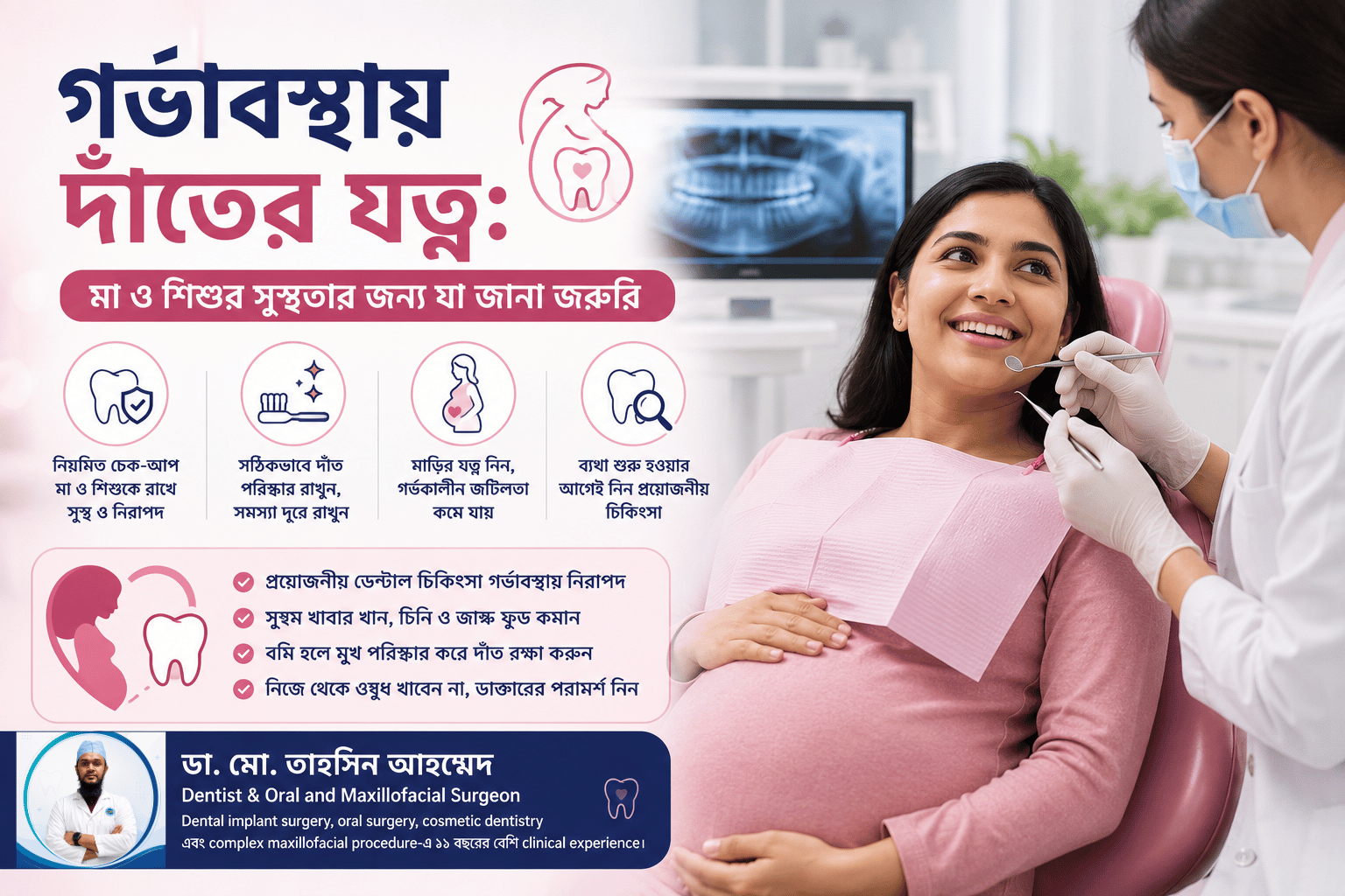 গর্ভাবস্থায় দাঁতের যত্ন মা ও শিশুর সুস্থতার জন্য যা জানা জরুরি